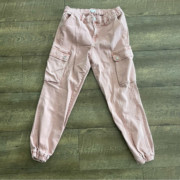 Nordstrom BP Stretch Cargo Pink Joggers size 29 - Picture 2 of 4